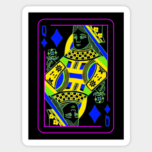 Queen of Diamonds Bright Mode Magnet